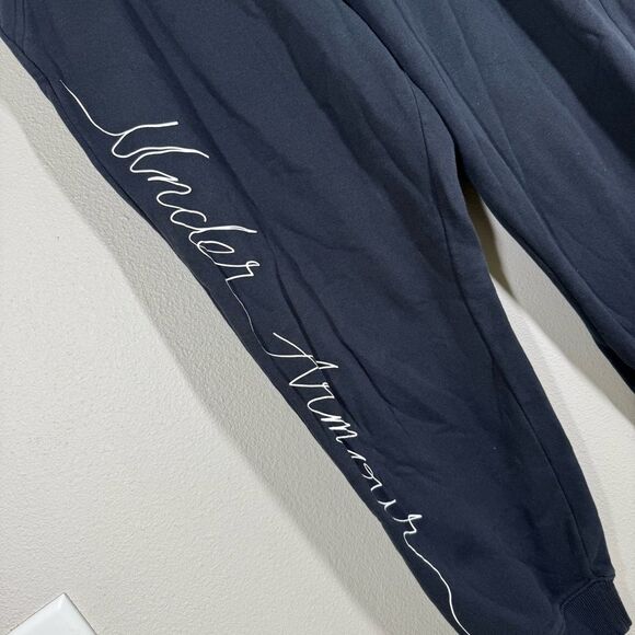 Under Armour UA Women’s Fleece Jogger Sweatpants Black Plus Size 2X - Picture 3 of 6